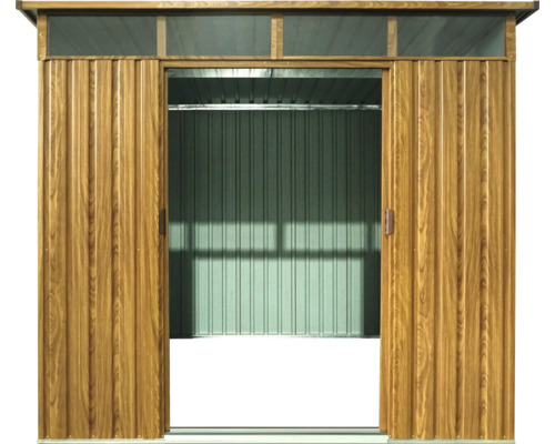Gartenhaus mit offenen Schiebetüren