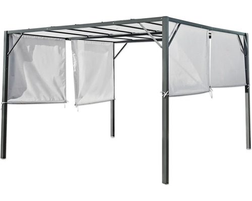 Pavillon mit Vorhängen für den Gartenbereich