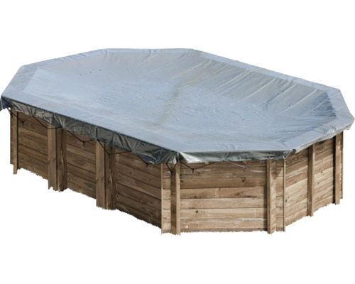 Holzpool mit Abdeckung