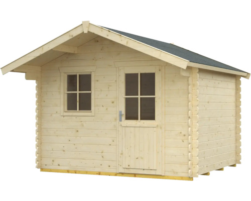 Abri de jardin en bois avec fenêtre et porte