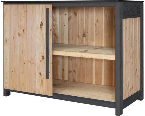 Armoire de jardin/Cuisine d'extérieur Konsta Type 603 sapin de Douglas module d’angle porte gauche 120 x 58 x 92 cm naturel