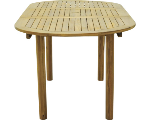 Gartentisch aus Teakholz mit rechteckiger Tischplatte und Latten