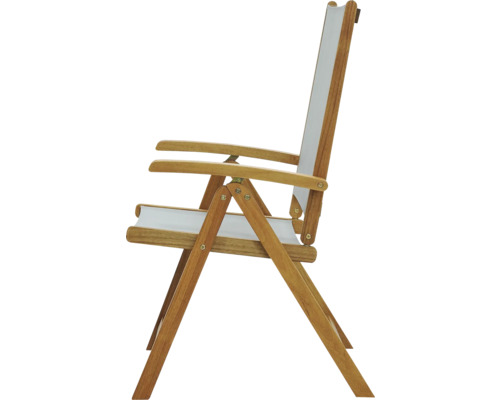 Chaise longue en bois avec revêtement en tissu