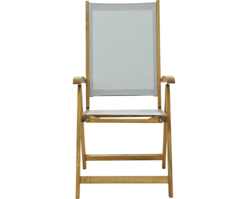 Fauteuil de jardin en bois avec revêtement en tissu