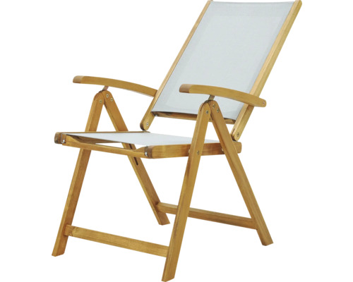 Chaise longue en bois avec revêtement en tissu