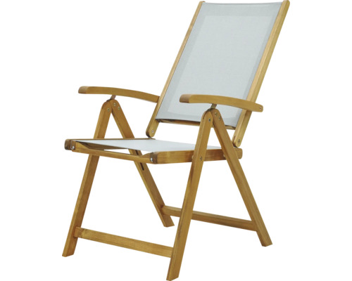 Chaise longue en bois avec revêtement textile