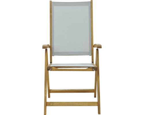 Chaise en bois avec revêtement en tissu