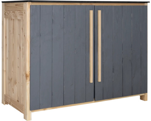 Gartenschrank/Outdoorküche Konsta Typ 603 Douglasie Sideboard Flügeltür 120 x 58 x 92 cm anthrazit