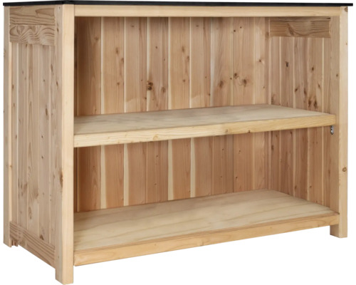 Gartenschrank/Outdoorküche Konsta Typ 603 Douglasie Sideboard ohne Tür 120 x 58 x 92 cm natur