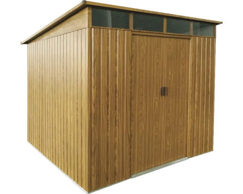 Metall Gerätehaus mit Tür und Oberlicht