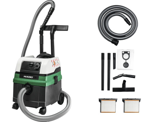 Aspirateur eau et poussière classe L aspirateur HiKOKI RP250YBL 1400 W 25 litres Aspirateur industriel HiKoki avec accessoires
