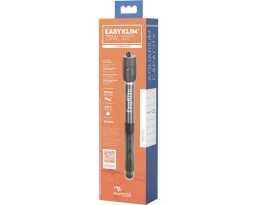 Chauffage d''aquarium EasyKlim 75 watts dans sa boîte