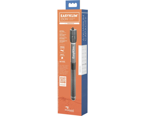 Radiateur d''aquarium EasyKlim 150 watts avec thermostat dans son emballage