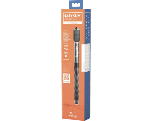 Chauffage d''aquarium EasyKlim 300W avec thermostat dans son emballage