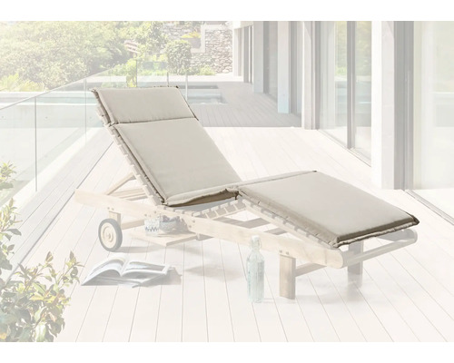 Coussin pour chaise longue de jardin