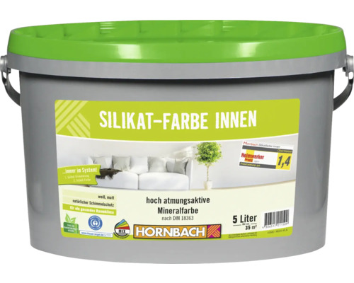 Eimer Silikat-Farbe Innen von Hornbach, 5 Liter