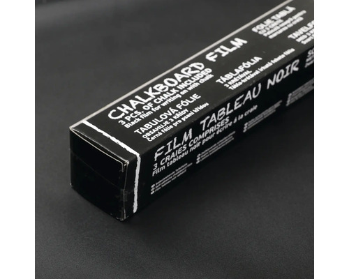 Schreibtafelfolie inklusive drei Stück Kreide zum Beschriften mit Kreide