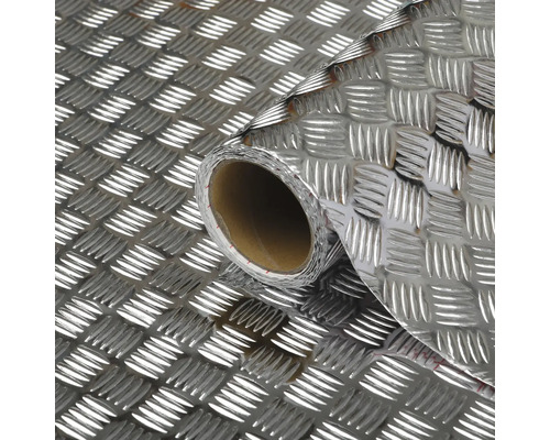 d-c-fix® Klebefolie Metallic Riffelblech hochglanz silber 45x150 cm