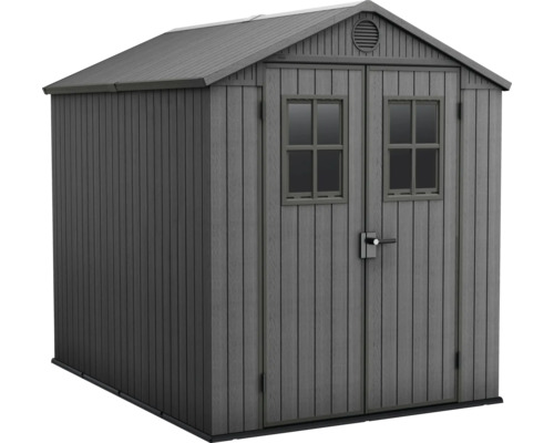 Gartenschuppen mit Doppeltür und Fenstern