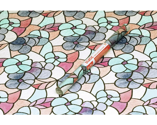 Rouleau de film pour fenêtre à motif floral