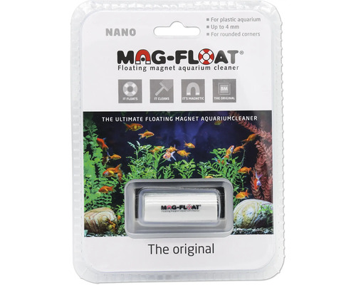 Nettoyeur de vitres Mag-Float aimant à algues nano aimant à algues pour aquarium flottant env. 6,2 x 5,8 x 2,8 cm épaisseur de verre jusqu'à 4 mm
