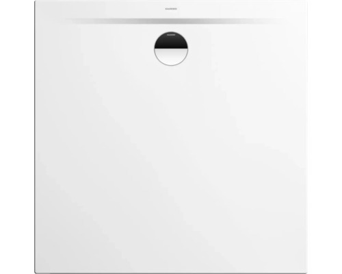 Duschwanne KALDEWEI SUPERPLAN ZERO Invisible Grip 1534-5 100 x 100 x 3.7 cm alpinweiß glänzend vollflächige Antirutschbeschichtung mit extraflachen Wannenträger 353447981001 Quadratische Duschwanne aus Stahl-Emaille mit Ablauf