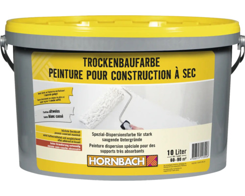 Seau de peinture pour cloisons sèches d''une contenance de dix litres