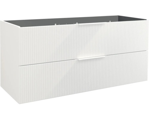 Meuble sous vasque Jungborn QUATTRO lxhxp 120 x 50 x 46 cm couleur de façade blanc mat 55703 Meuble sous vasque Jungborn QUATTRO lxhxp 120 x 50 x 46 cm couleur de façade blanc mat 55703