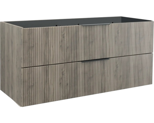 Meuble sous vasque Jungborn QUATTRO lxhxp 120 x 50 x 46 cm couleur de façade noyer mat 55706