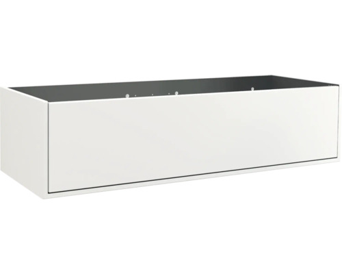 Meuble sous vasque Jungborn NOVE lxhxp 120 x 30 x 46 cm couleur de façade blanc mat 55774 Tiroir pour meubles de salle de bain