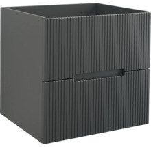 Jungborn Waschtischunterschrank SEDICI BxHxT 60 x 57 x 50 cm Frontfarbe schwarz matt 55731