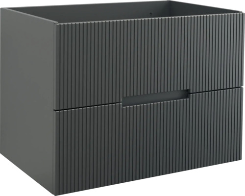 Meuble sous-vasque Jungborn SEDICI couleur de façade noir mat 80 x 57 x 50 cm 55735
