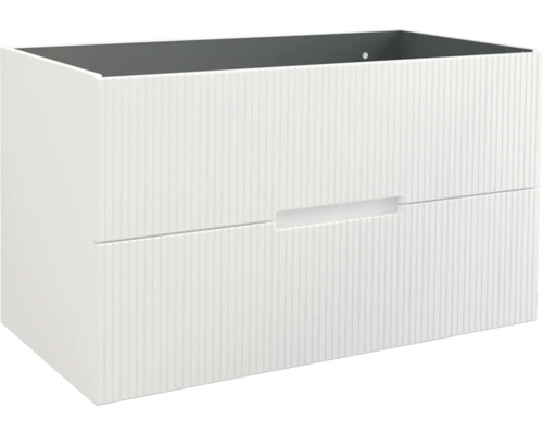Meuble sous-vasque Jungborn SEDICI couleur de façade blanc mat 100 x 57 x 50 cm 55738