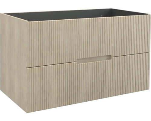 Meuble sous vasque Jungborn SEDICI lxhxp 100 x 57 x 50 cm couleur de façade tabac chêne mat 55740 Meuble sous vasque Jungborn SEDICI lxhxp 100 x 57 x 50 cm couleur de façade tabac chêne mat 55740