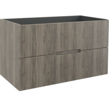 Waschtischunterschrank mit zwei Schubladen im Holzdesign
