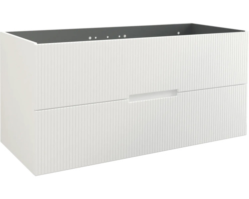 Meuble sous-vasque Jungborn SEDICI couleur de façade blanc mat 120 x 57 x 50 cm 55742