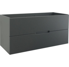 Jungborn Waschtischunterschrank SEDICI BxHxT 120 x 57 x 50 cm Frontfarbe schwarz matt 55743