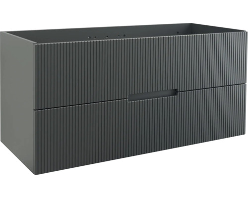 Meuble sous vasque Jungborn SEDICI lxhxp 120 x 57 x 50 cm couleur de façade noir mat 55743 Meuble sous vasque Jungborn SEDICI lxhxp 120 x 57 x 50 cm couleur de façade noir mat 55743