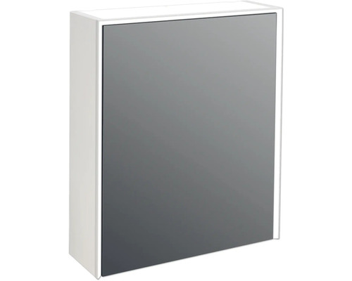 Armoire de toilette Jungborn QUATTRO SEDICI NOVE 60 x 20 x 70 cm blanc mat 1 porte led IP 44