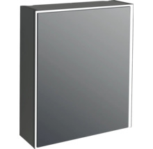 Jungborn Spiegelschrank QUATTRO SEDICI NOVE 60 x 20 x 70 cm schwarz matt 1-türig LED IP 44
