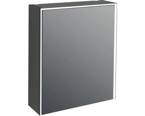 Jungborn Spiegelschrank QUATTRO SEDICI NOVE 60 x 20 x 70 cm schwarz matt 1-türig LED IP 44