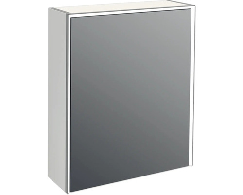 Armoire de toilette Jungborn QUATTRO SEDICI NOVE 60 x 20 x 70 cm gris 1 porte led IP 44