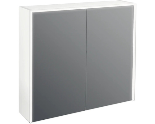 Jungborn Spiegelschrank QUATTRO SEDICI NOVE 80 x 20 x 70 cm weiß matt 2-türig LED IP 44