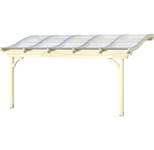 Holzcarport mit Polycarbonatdach