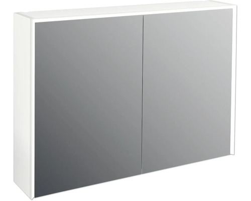 Armoire de toilette Jungborn QUATTRO SEDICI NOVE 100 x 20 x 70 cm blanc mat 2 portes led IP 44