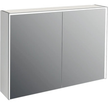Jungborn Spiegelschrank QUATTRO SEDICI NOVE 100 x 20 x 70 cm grau 2-türig LED IP 44