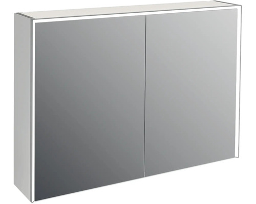 Armoire de toilette Jungborn QUATTRO SEDICI NOVE 100 x 20 x 70 cm gris 2 portes led IP 44