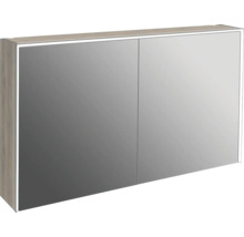 Jungborn Spiegelschrank QUATTRO SEDICI NOVE 120 x 20 x 70 cm nussbaum 2-türig LED IP 44