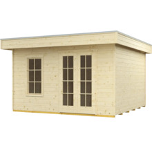Abri en madriers SKAN HOLZ Breda avec plancher 420 x 360 cm naturel