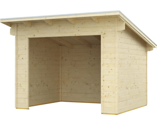 Abri en bois avec toit à deux pentes pour le jardin